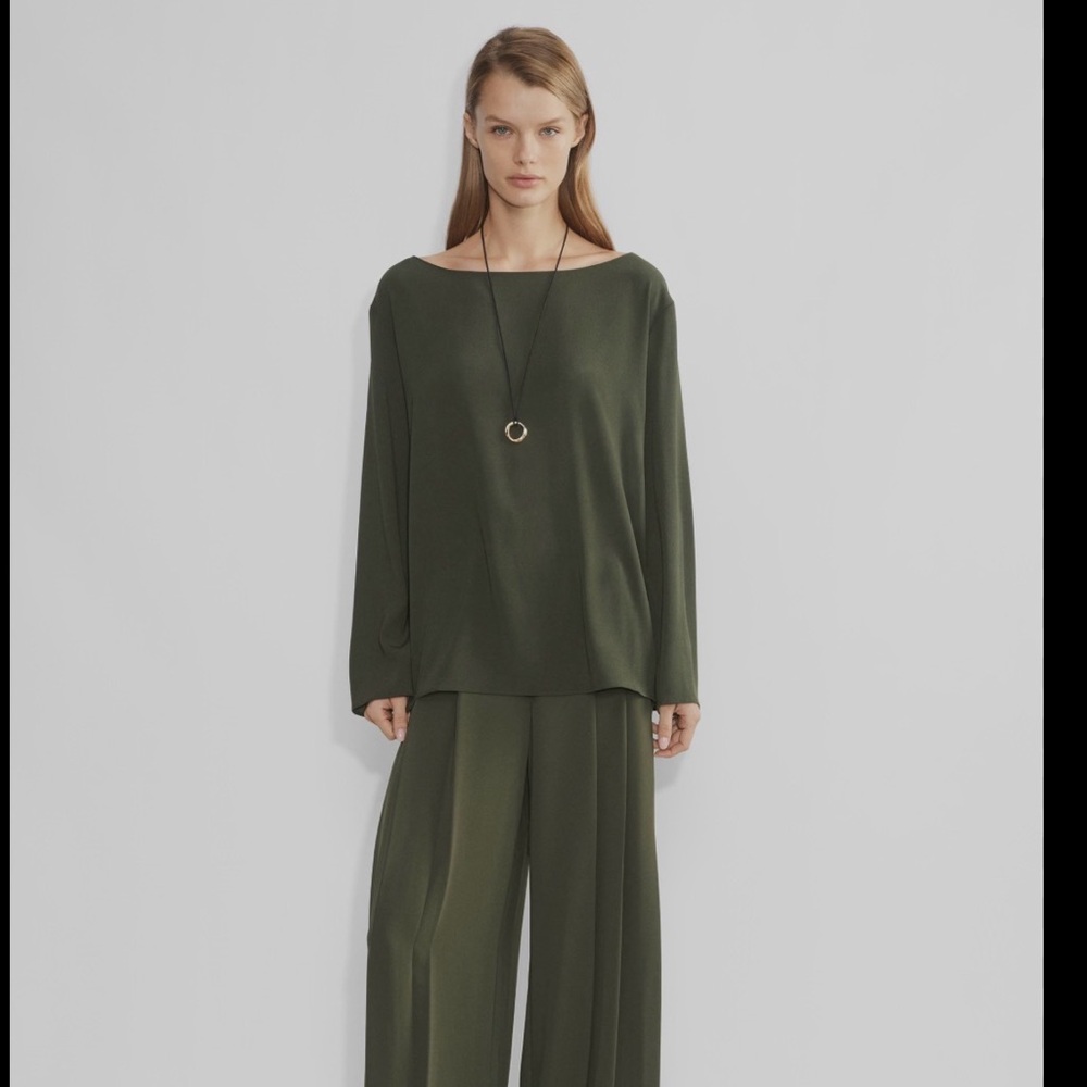 Babaton Dark Olive Long Sleeve Women's Top